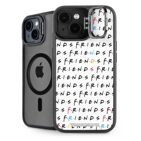 Warner Bros FRIENDS Pattern iPhone 15 Kickstand Case