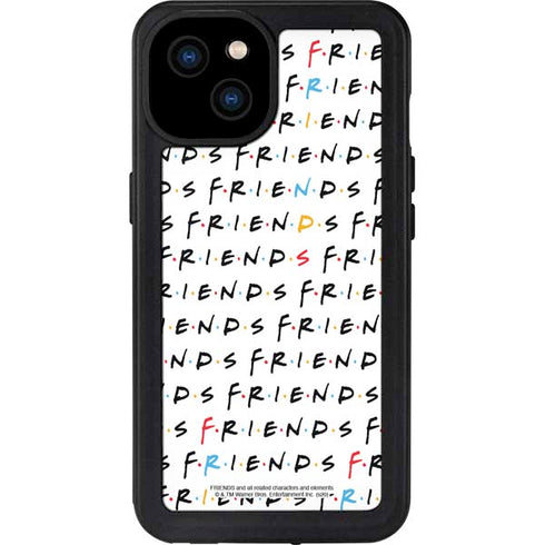 Warner Bros FRIENDS Pattern iPhone 15 Plus Waterproof Case