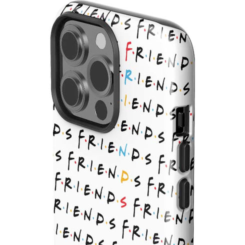 Warner Bros FRIENDS Pattern iPhone 15 Pro Impact Case
