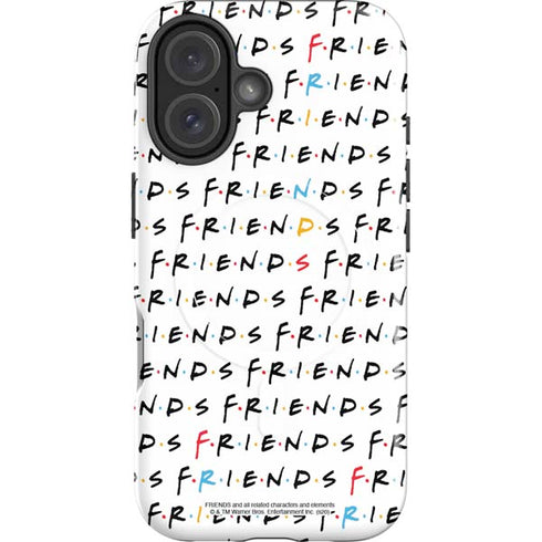 Warner Bros FRIENDS Pattern iPhone 16 Magsafe Impact Case