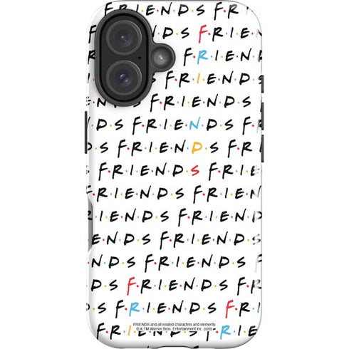 Warner Bros FRIENDS Pattern iPhone 16 Plus Impact Case