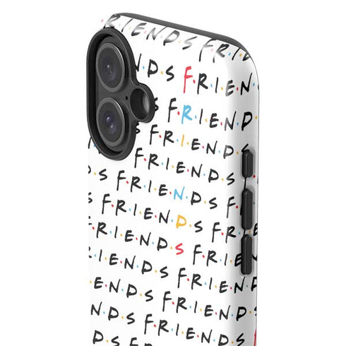 Warner Bros FRIENDS Pattern iPhone 16 Plus Impact Case