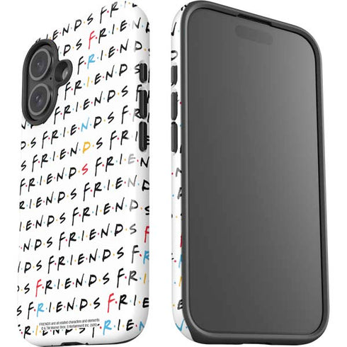 Warner Bros FRIENDS Pattern iPhone 16 Plus Impact Case