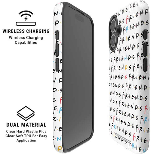 Warner Bros FRIENDS Pattern iPhone 16 Plus Magsafe Impact Case