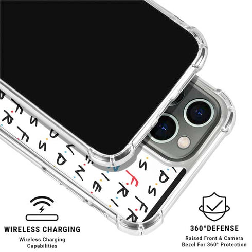 Warner Bros FRIENDS Pattern iPhone 16 Pro Clear Case