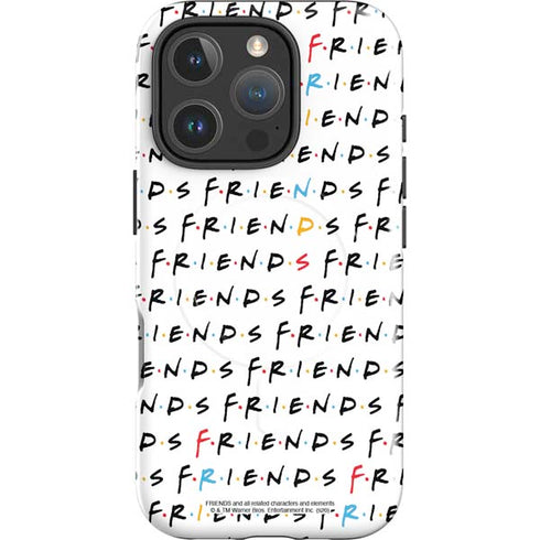 Warner Bros FRIENDS Pattern iPhone 16 Pro Magsafe Impact Case