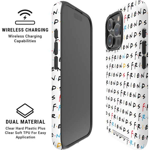 Warner Bros FRIENDS Pattern iPhone 16 Pro Magsafe Impact Case