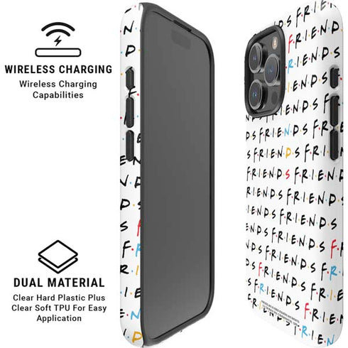 Warner Bros FRIENDS Pattern iPhone 16 Pro Max Magsafe Impact Case
