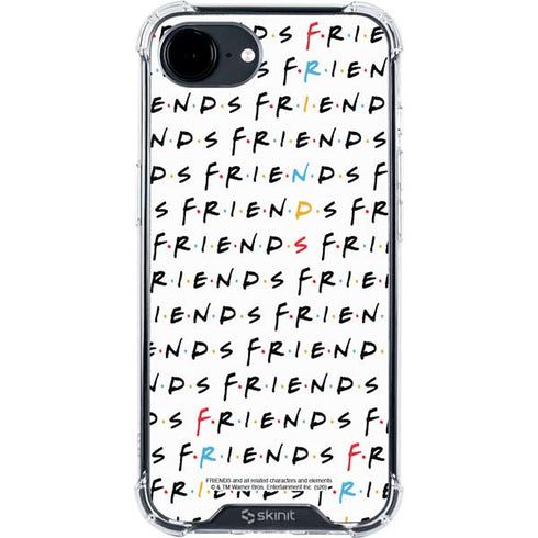 Warner Bros FRIENDS Pattern iPhone 16e Clear Case