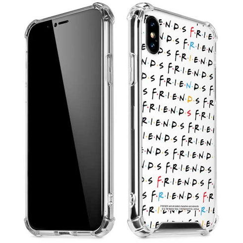 Warner Bros FRIENDS Pattern iPhone X/XS Clear Case