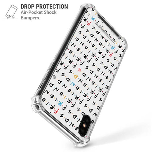 Warner Bros FRIENDS Pattern iPhone X/XS Clear Case