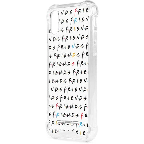 Warner Bros FRIENDS Pattern iPhone XS Clear Case