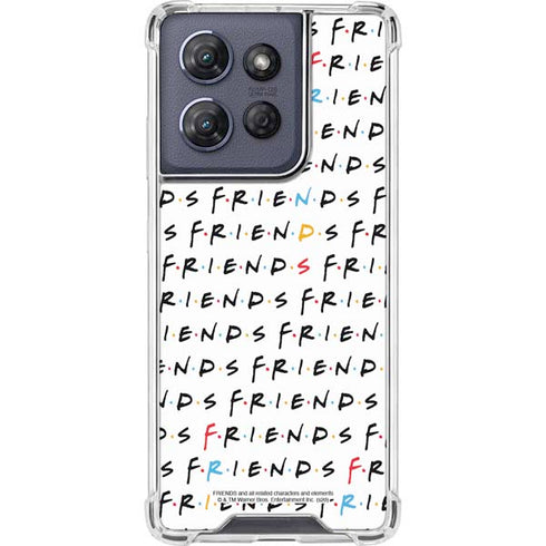 Warner Bros FRIENDS Pattern Moto G 5G (2025) Clear Case