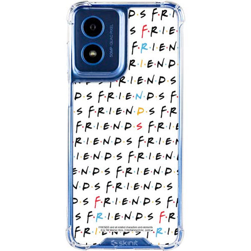 Warner Bros FRIENDS Pattern Moto G 5G (2024) Clear Case