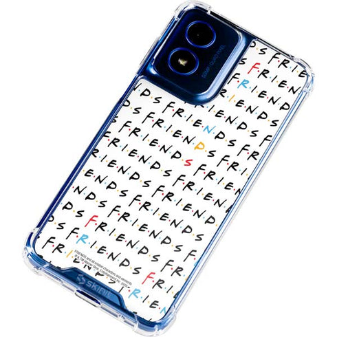 Warner Bros FRIENDS Pattern Moto G 5G (2024) Clear Case