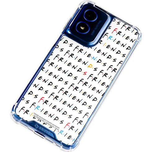 Warner Bros FRIENDS Pattern Moto G Play 4G (2024) Clear Case