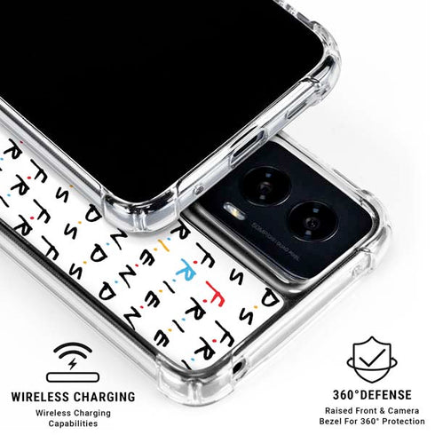 Warner Bros FRIENDS Pattern Moto G Power 5G (2024) Clear Case