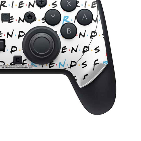 Warner Bros FRIENDS Pattern Nintendo Switch 2 (2025) Pro Controller Skin