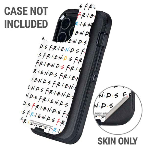 Warner Bros FRIENDS Pattern Otterbox Defender iPhone Skin