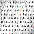 Warner Bros FRIENDS Pattern PlayStation 4 Gold Wireless Headset Skin