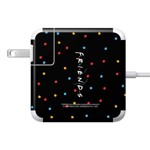 Warner Bros FRIENDS Polka Dots 85W Power Adapter (15 and 17 inch MacBook Pro Charger) Skin