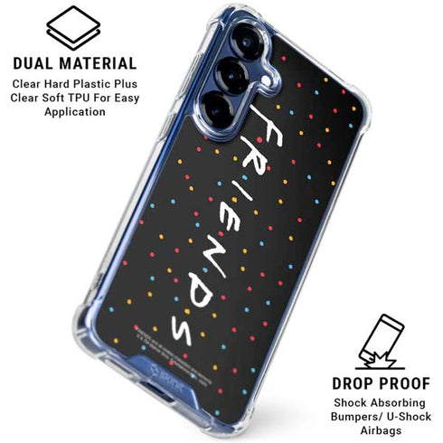 Warner Bros FRIENDS Polka Dots Galaxy S25 Clear Case