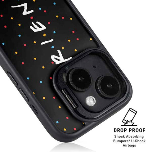 Warner Bros FRIENDS Polka Dots iPhone 14 Plus Kickstand Case