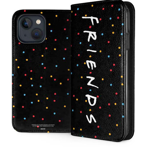 Warner Bros FRIENDS Polka Dots iPhone 15 Plus Folio Case