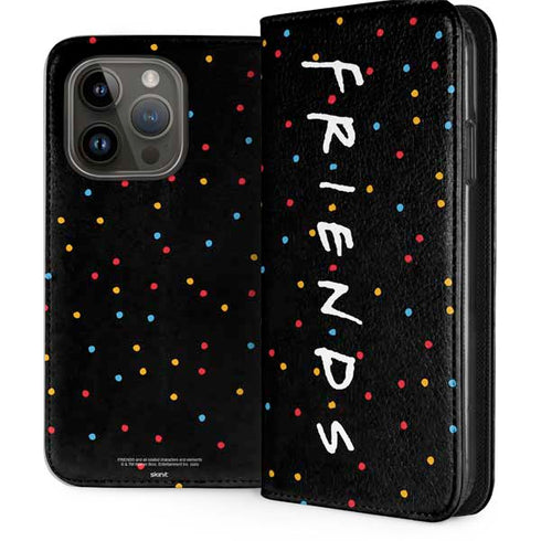 Warner Bros FRIENDS Polka Dots iPhone 15 Pro Folio Case