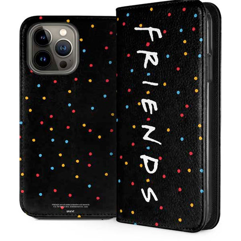Warner Bros FRIENDS Polka Dots iPhone 15 Pro Max Folio Case