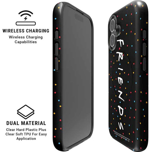 Warner Bros FRIENDS Polka Dots iPhone 16 Magsafe Impact Case