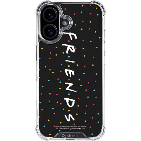 Warner Bros FRIENDS Polka Dots iPhone 16 Plus Clear Case