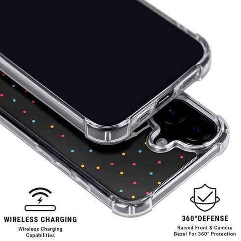 Warner Bros FRIENDS Polka Dots iPhone 16 Plus Clear Case