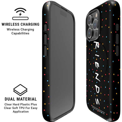 Warner Bros FRIENDS Polka Dots iPhone 16 Pro Magsafe Impact Case