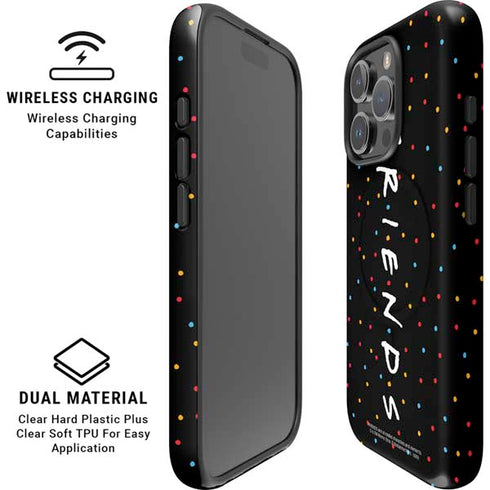 Warner Bros FRIENDS Polka Dots iPhone 16 Pro Max Magsafe Impact Case