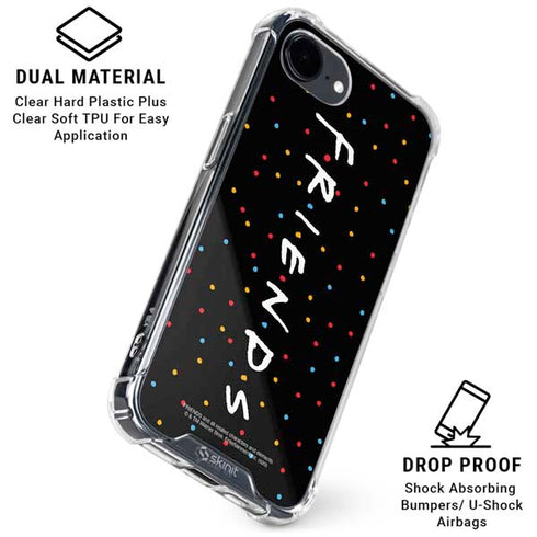 Warner Bros FRIENDS Polka Dots iPhone 16e Clear Case