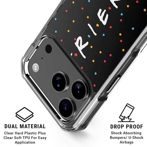 Warner Bros FRIENDS Polka Dots iPhone 18 Pro Clear Case