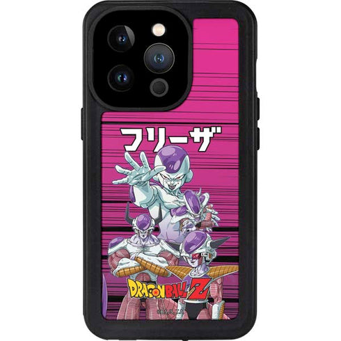 Dragon Ball Z Frieza Evolution iPhone 14 Pro Waterproof Case