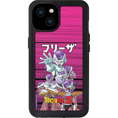 Dragon Ball Z Frieza Evolution iPhone 15 Plus Waterproof Case