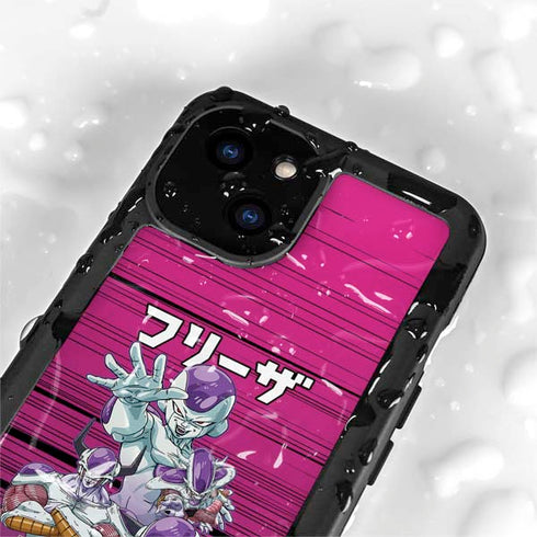 Dragon Ball Z Frieza Evolution iPhone 15 Plus Waterproof Case