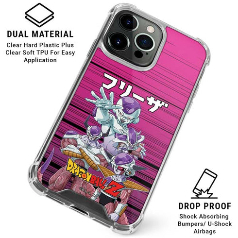 Dragon Ball Z Frieza Evolution iPhone 15 Pro Clear Case