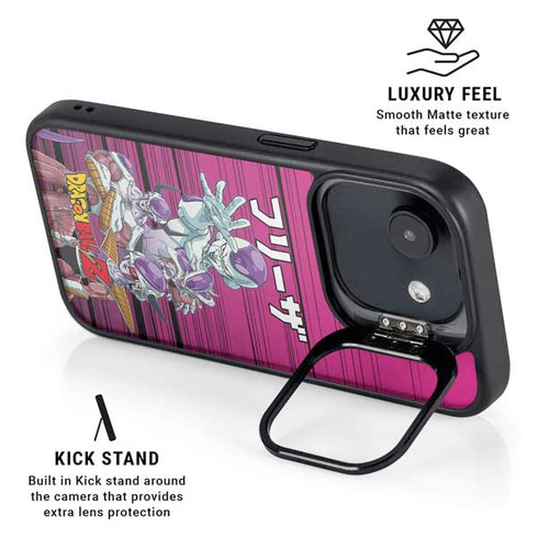 Dragon Ball Z Frieza Evolution iPhone 16e Kickstand Case