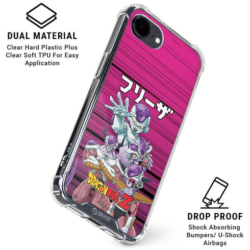Dragon Ball Z Frieza Evolution iPhone 16e Clear Case