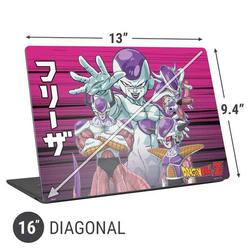 Dragon Ball Z Frieza Evolution Universal Laptop 16in (13 x 9.4in) Skin