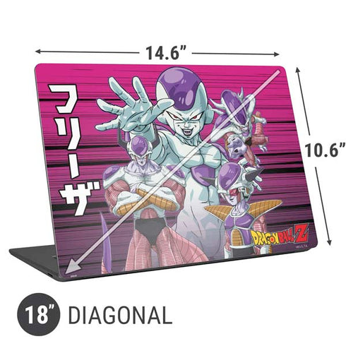 Dragon Ball Z Frieza Evolution Universal Laptop 18in (14.6 x 10.6in) Skin