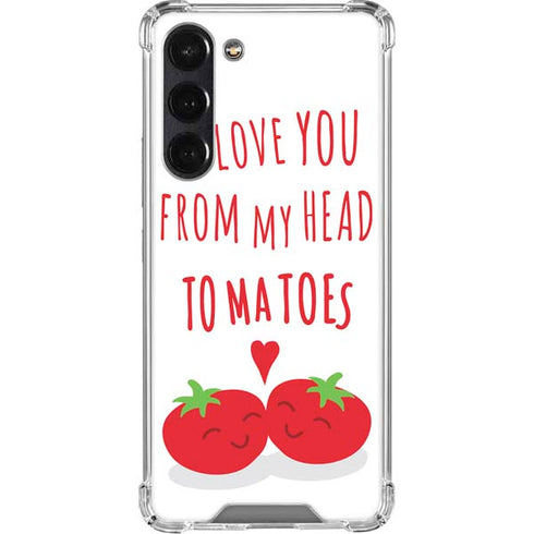 From My Head Tomatoes Galaxy S24 FE Clear Case