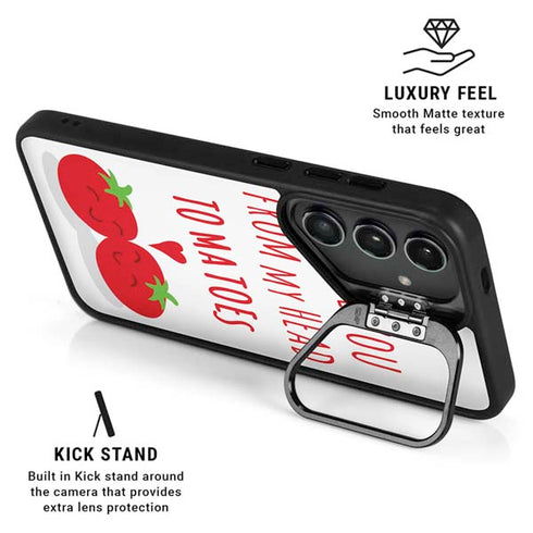 From My Head Tomatoes Galaxy S24 Kickstand Case