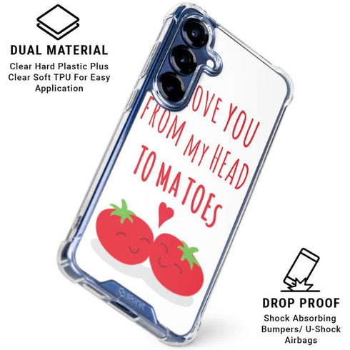 From My Head Tomatoes Galaxy S25 Plus Clear Case