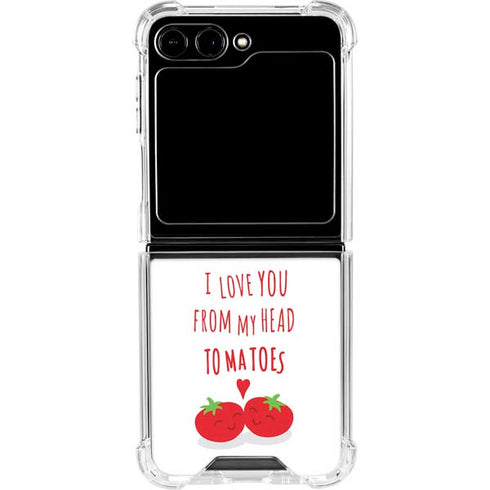 From My Head Tomatoes Galaxy Z Flip6 Clear Case