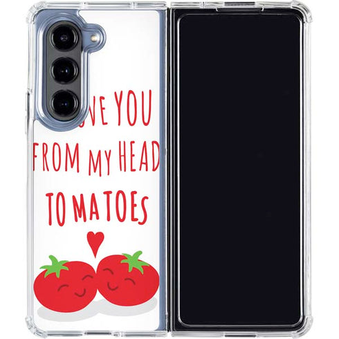 From My Head Tomatoes Galaxy Z Fold5 5G Clear Case